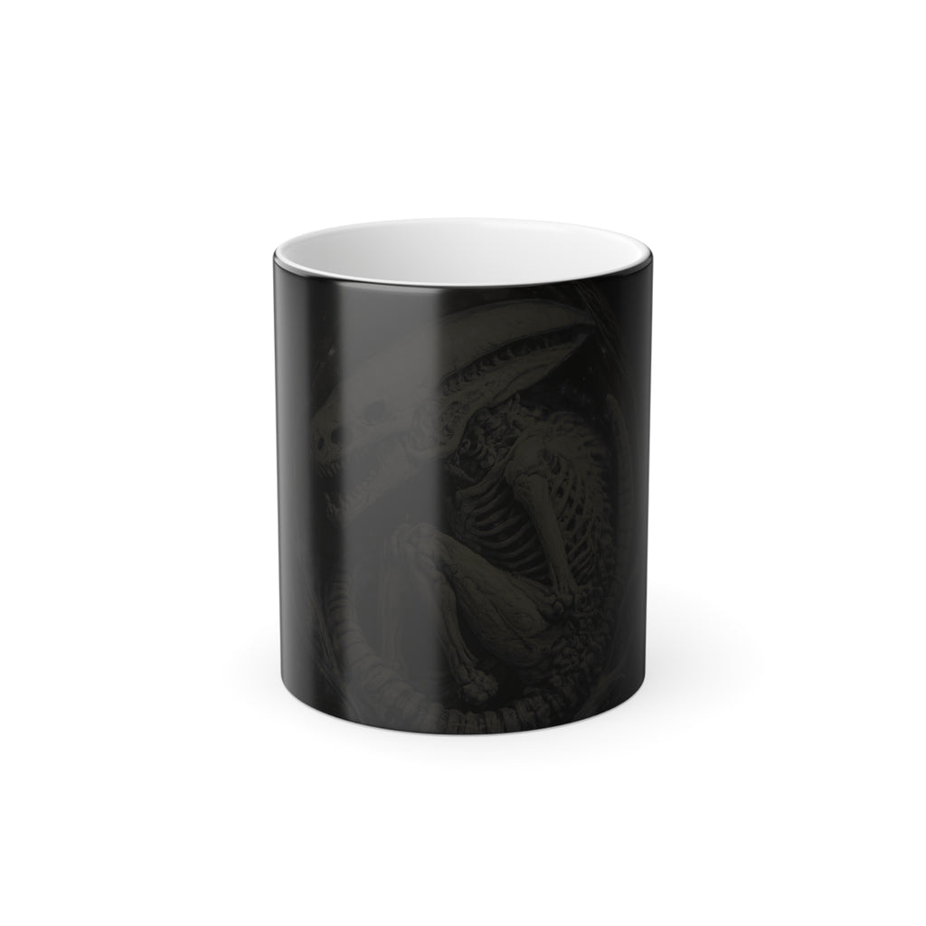 Color Morphing Mug — Shardlurker Embryo Skeleton Gothic Hot-Change 11oz