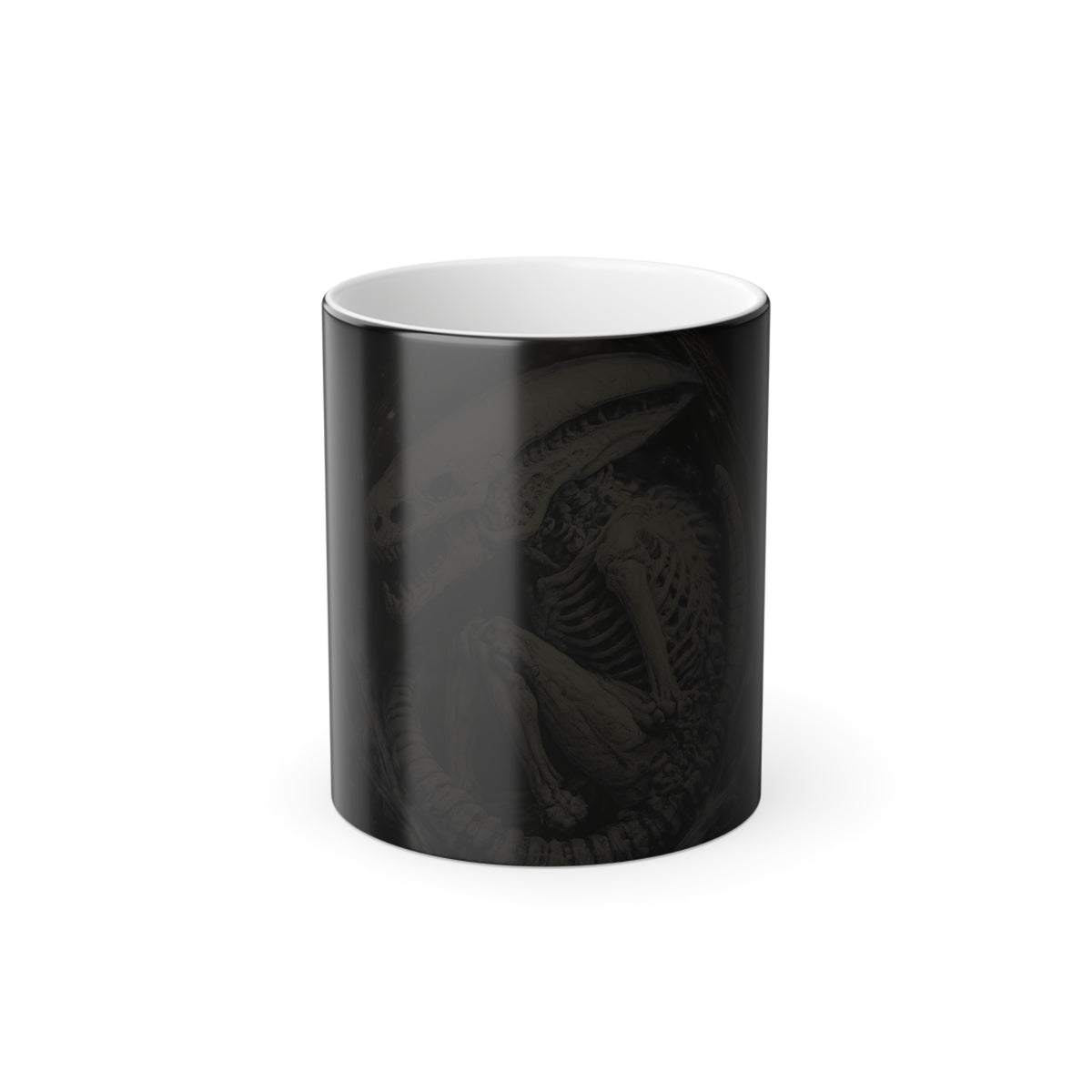 Color Morphing Mug — Shardlurker Embryo Skeleton Gothic Hot-Change 11oz