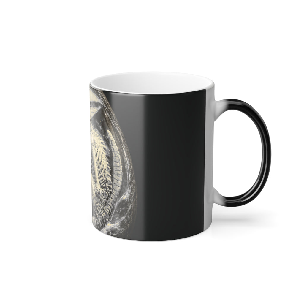 Color Morphing Mug — Shardlurker Embryo Skeleton Gothic Hot-Change 11oz