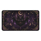 Vespertine Gothic Bat Gaming Desk Mat | Celestial Extended Mouse Pad