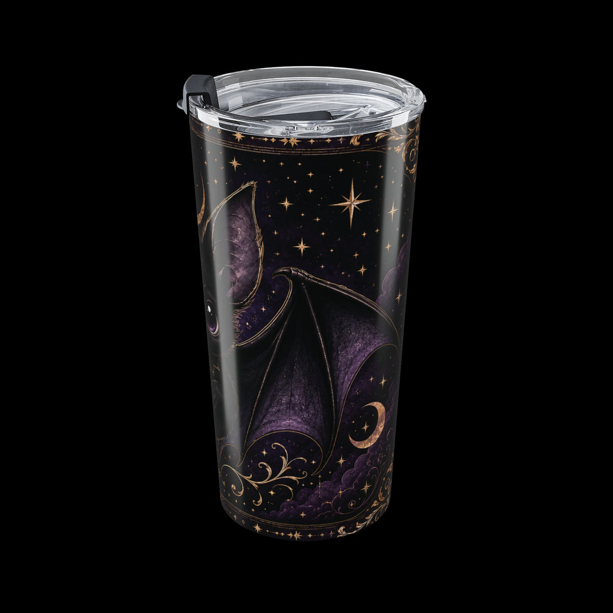 Vespertine Gothic Bat 20oz Tumbler | Celestial Travel Cup