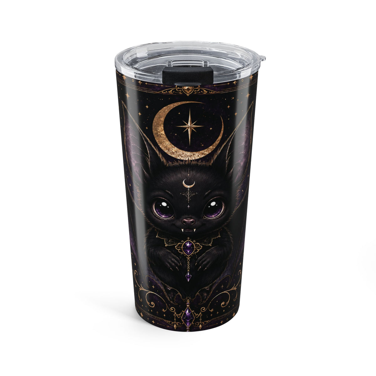 Vespertine Gothic Bat 20oz Tumbler | Celestial Travel Cup