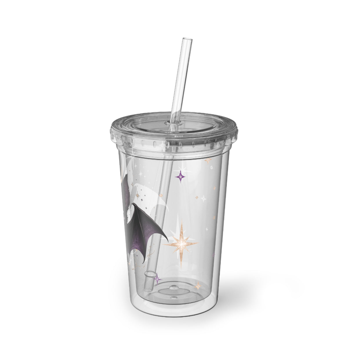 Vespertine Gothic Bat 16oz Acrylic Cup | Celestial Cold Cup