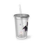 Vespertine Gothic Bat 16oz Acrylic Cup | Celestial Cold Cup