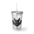 Vespertine Gothic Bat 16oz Acrylic Cup | Celestial Cold Cup